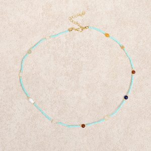 Blue Beads Necklace