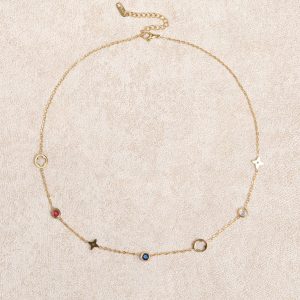 Gold Titanium Steel Necklace
